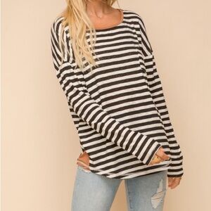 Stripe Long Sleeve Top